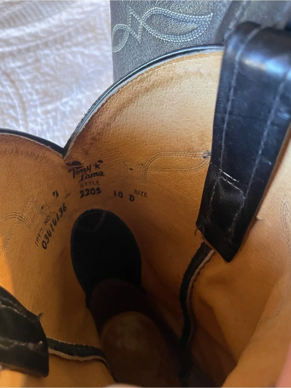 Tony Lama Black Cowboy Boots